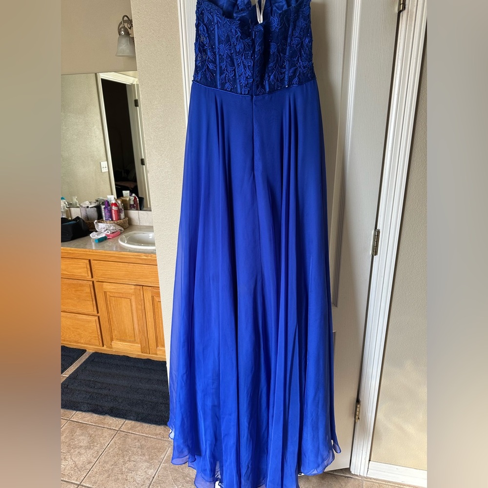 Sherri Hill Royal Blue Prom Dress
